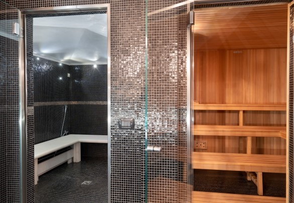 La sauna e il bango turco della spa - Tenuta Bagni De' Consoli