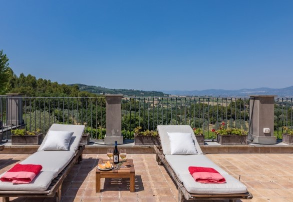 La panoramica terrazza - Tenuta Bellafonte   