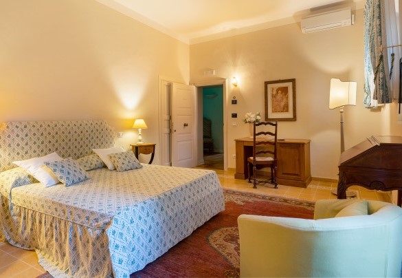 La camera matrimoniale al piano terra – Tenuta di Pratello