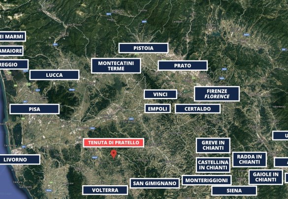 Tenuta di Pratello - Mappa