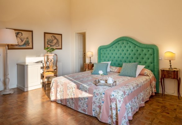 La camera matrimoniale al primo piano – Tenuta di Pratello