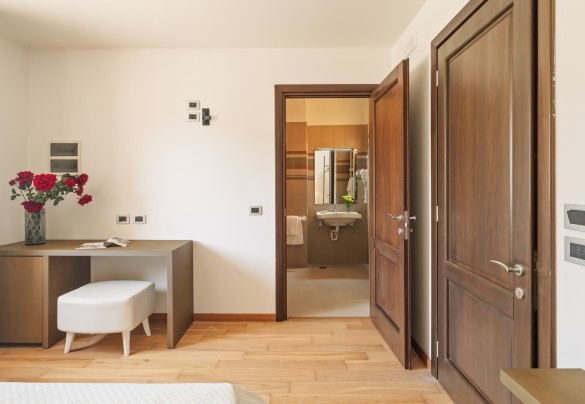 Camera matrimoniale n.1 al piano terra del corpo principale con bagno en-suite - Tenuta Esdra