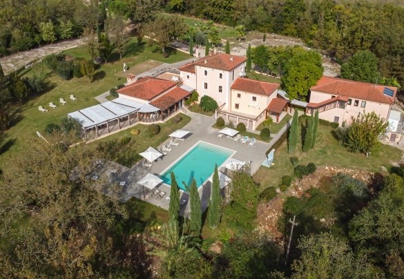 Veduta dall’alto della proprietà – Tenuta Esdra