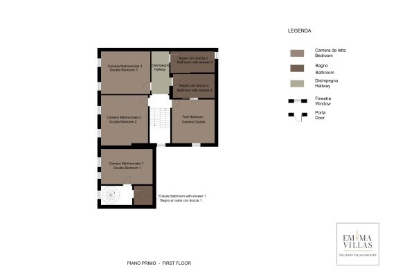 Tenuta Francigena - First Floor