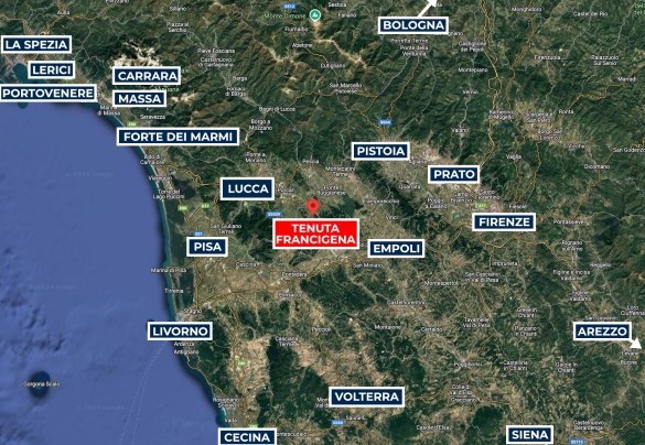 Tenuta Francigena - Map