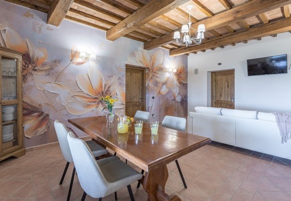 TV corner in the living room - Tenuta Montiepoli