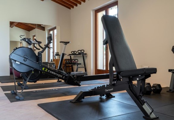 La palestra completamente equipaggiata. Annesso - Tenuta Orsini 