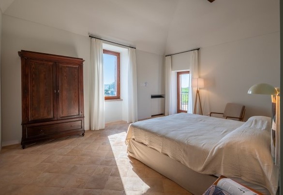 Camera matrimoniale n.4 (letto king size divisibile) con bagno en-suite, primo piano - Tenuta Orsini