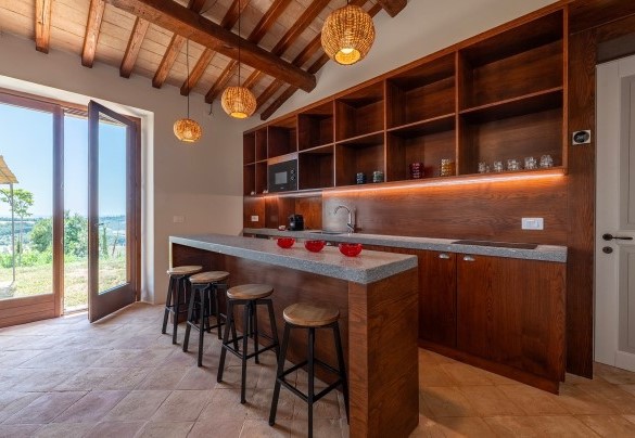 Il soggiorno con angolo cottura. Annesso - Tenuta Orsini 