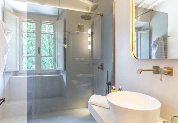 Bagno en suite con doccia al primo piano - Tenuta Sagherina 