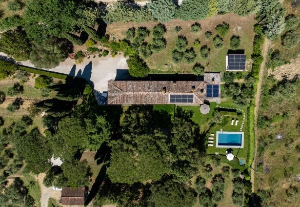 Aerial view of the property - Tenuta Sagherina