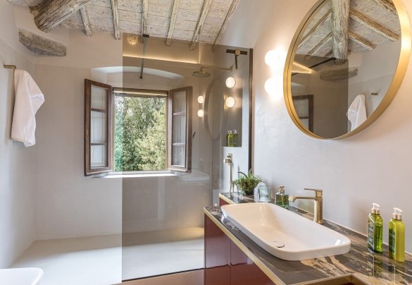 Bagno en suite con doccia al primo piano - Tenuta Sagherina 