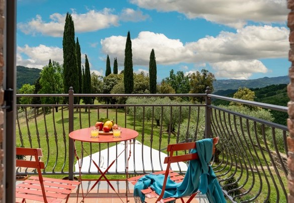 The panoramic terrace - Tenuta Santa Cristina