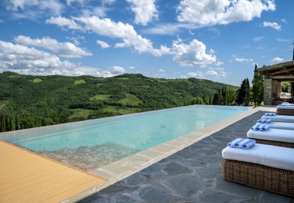 Rectangular, 14x4.5 m with two infinity sides - Tenuta Santa Cristina