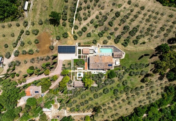 The property seen from above - Tenuta Santa Cristina
