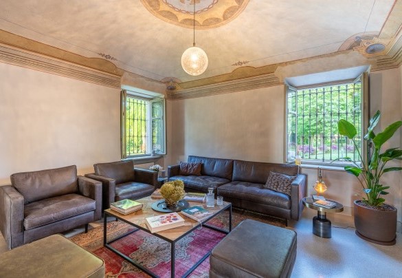 La sala biliardo collegata col soggiorno del pianterreno - Tenuta Schiavon Barrero