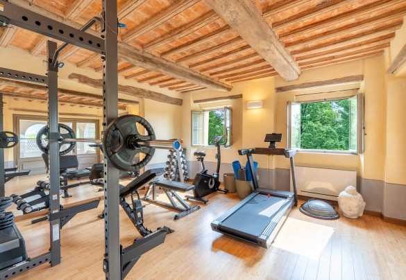 La palestra ben attrezzata al secondo piano - Tenuta Schiavon Barrero