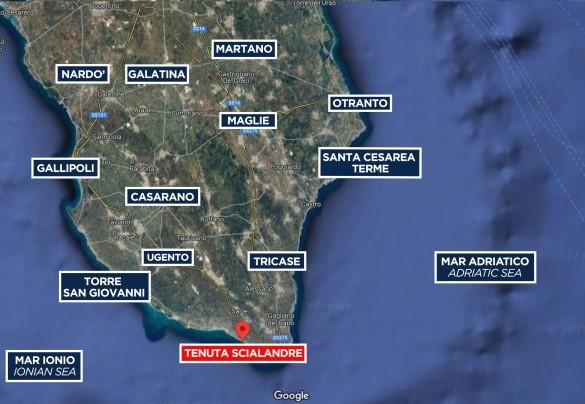 Tenuta Scialandre - Mappa