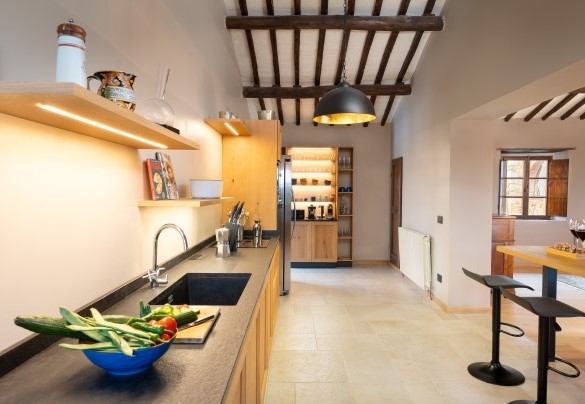 La cucina al primo piano – Terra di Siena