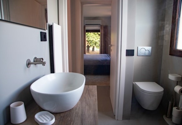Bagno con doccia n. 8 in annesso - Terra di Siena