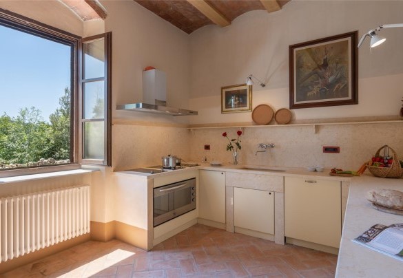 The equipped kitchen overlooking the garden - Terripi