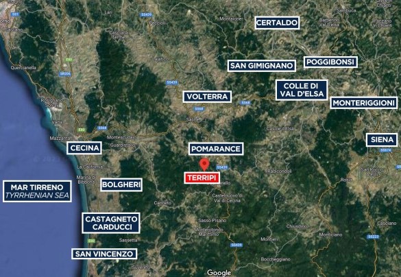 Terripi - Mappa