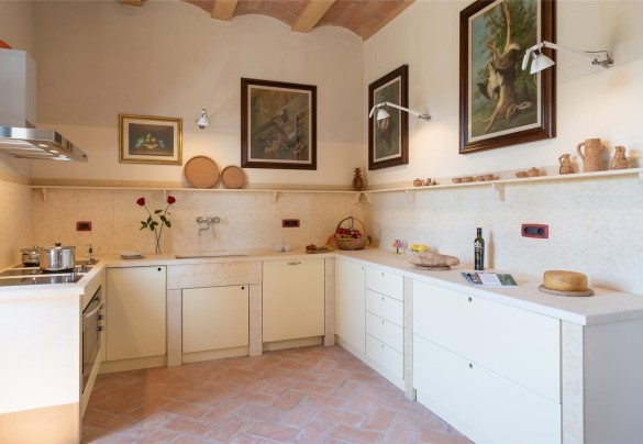 The bright kitchen with large work surfaces - Terripi