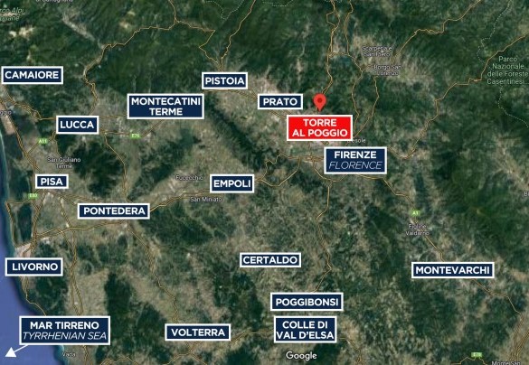 Torre al Poggio - Map
