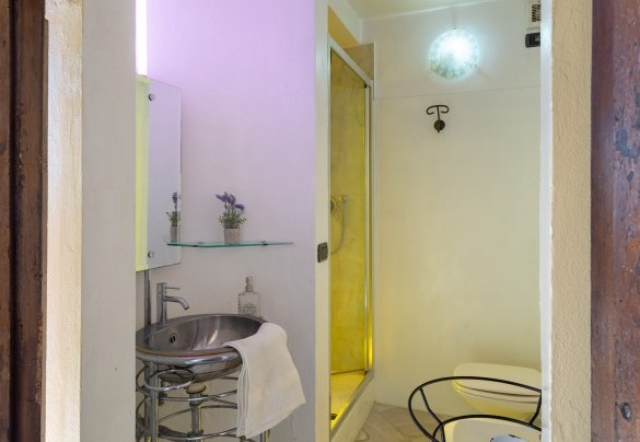 Bathroom with shower on the ground floor adjacent to the double bedroom - Torre al Poggio
