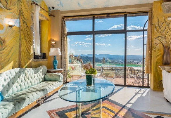 The unique view that you can enjoy from the comfortable sofas - Torre al Poggio