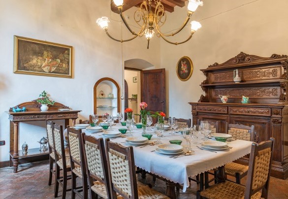 Dining room on the ground floor - Torre di Paciano 