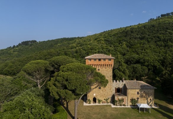 L'imponente torre immerso nel verde - Torre di Paciano 
