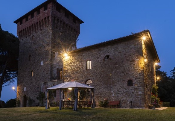 La casa e il gazebo al tramonto - Torre di Paciano