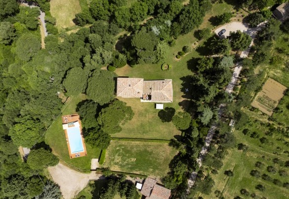 La proprietà abbracciata dalle verdi colline - Torre di Paciano 