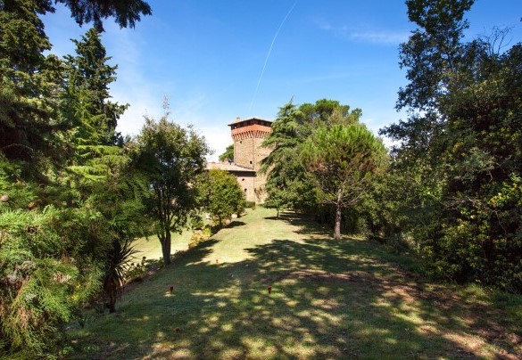 As soon as the entrance gate there is the small road that leads to the house - Torre di Paciano