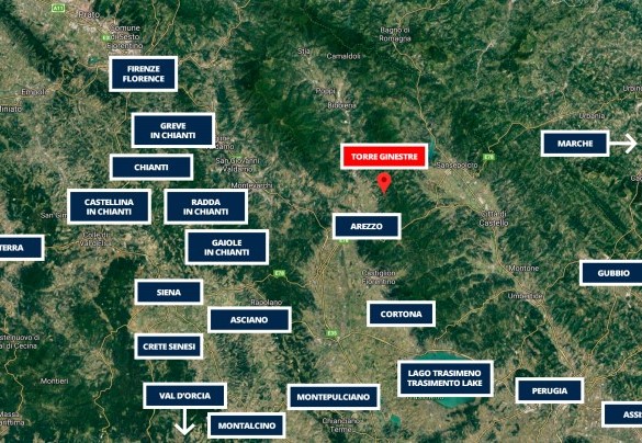 Torre Ginestre - Map