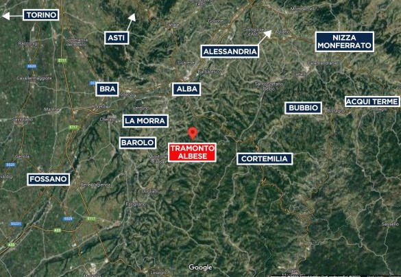 Tramonto Albese - Mappa
