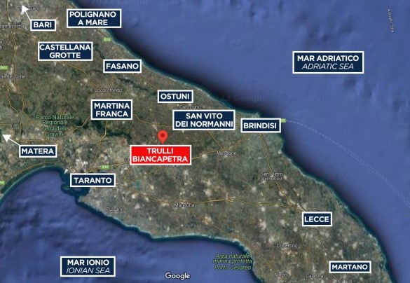 Trulli Biancapetra - Map