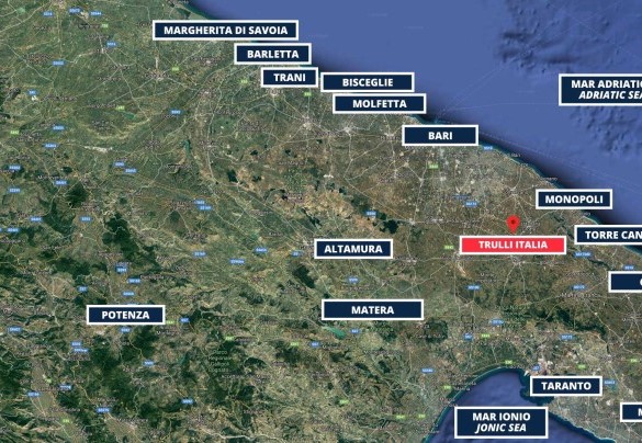 Piantina della Valle d’Itria – Trulli Italia