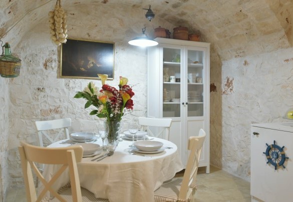 Sala da pranzo dal sapore tipico – Trulli Littoria