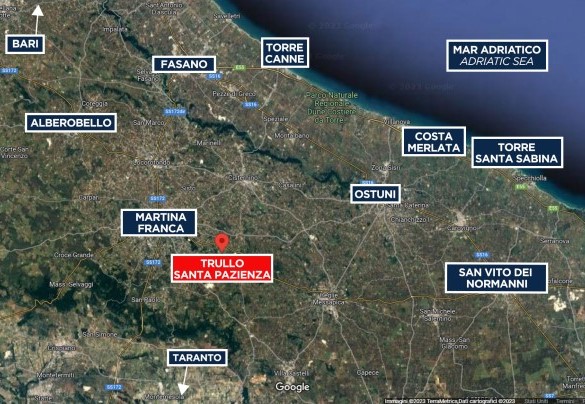 Trullo Santa Pazienza - Mappa