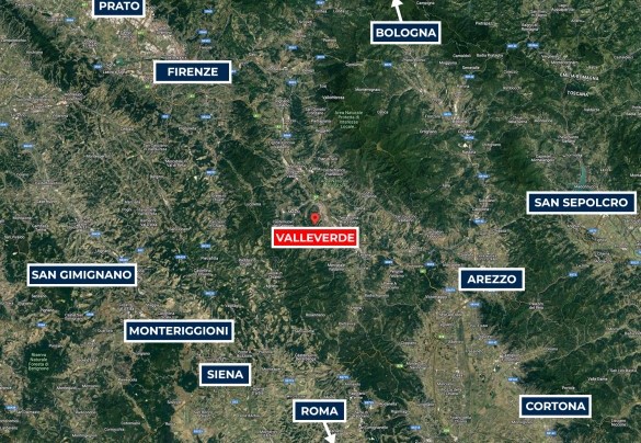 Valleverde - Mappa