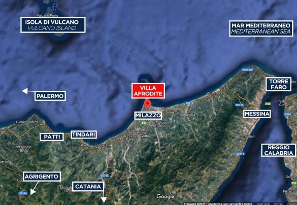 Villa Afrodite - Mappa