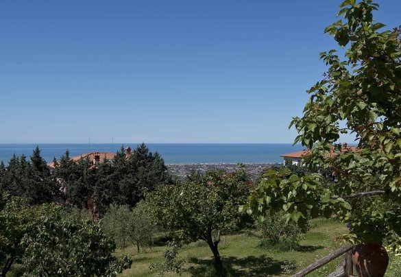 Il panorama a perdita d'occhio fino al mare – Villa Ai Venti 