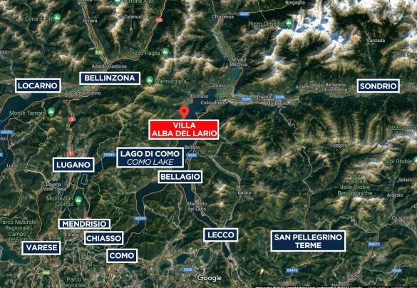 Villa Alba del Lario - Mappa