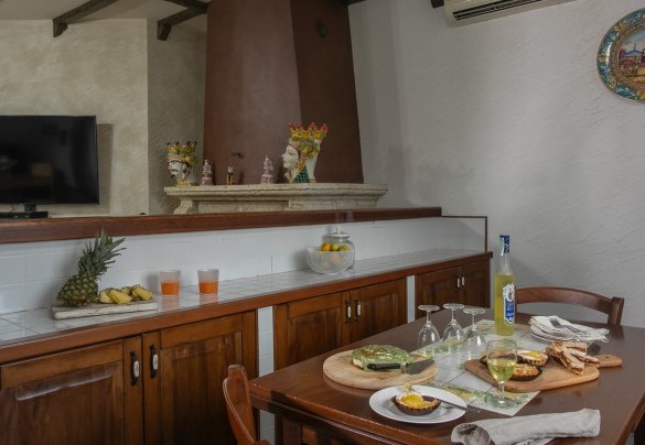 The kitchen area on the ground floor - Villa Alessia