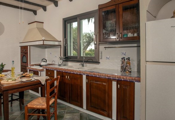 The kitchen area on the ground floor - Villa Alessia