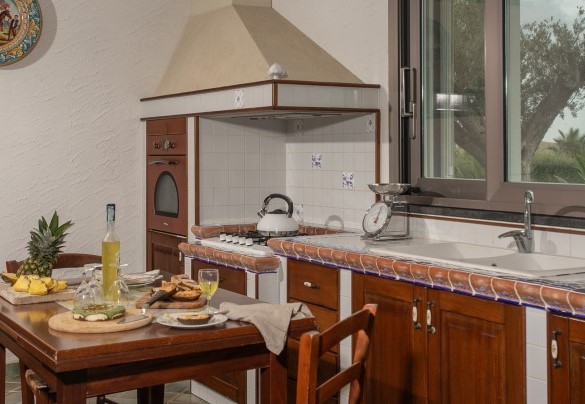 The kitchen area on the ground floor - Villa Alessia