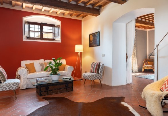 The living room on the ground floor – Villa Allodola