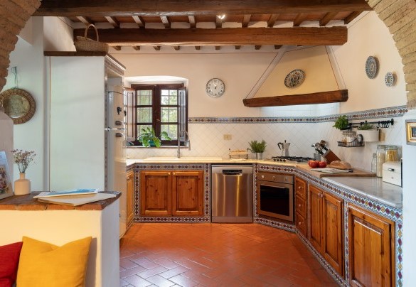 The brickwork kitchen – Villa Allodola